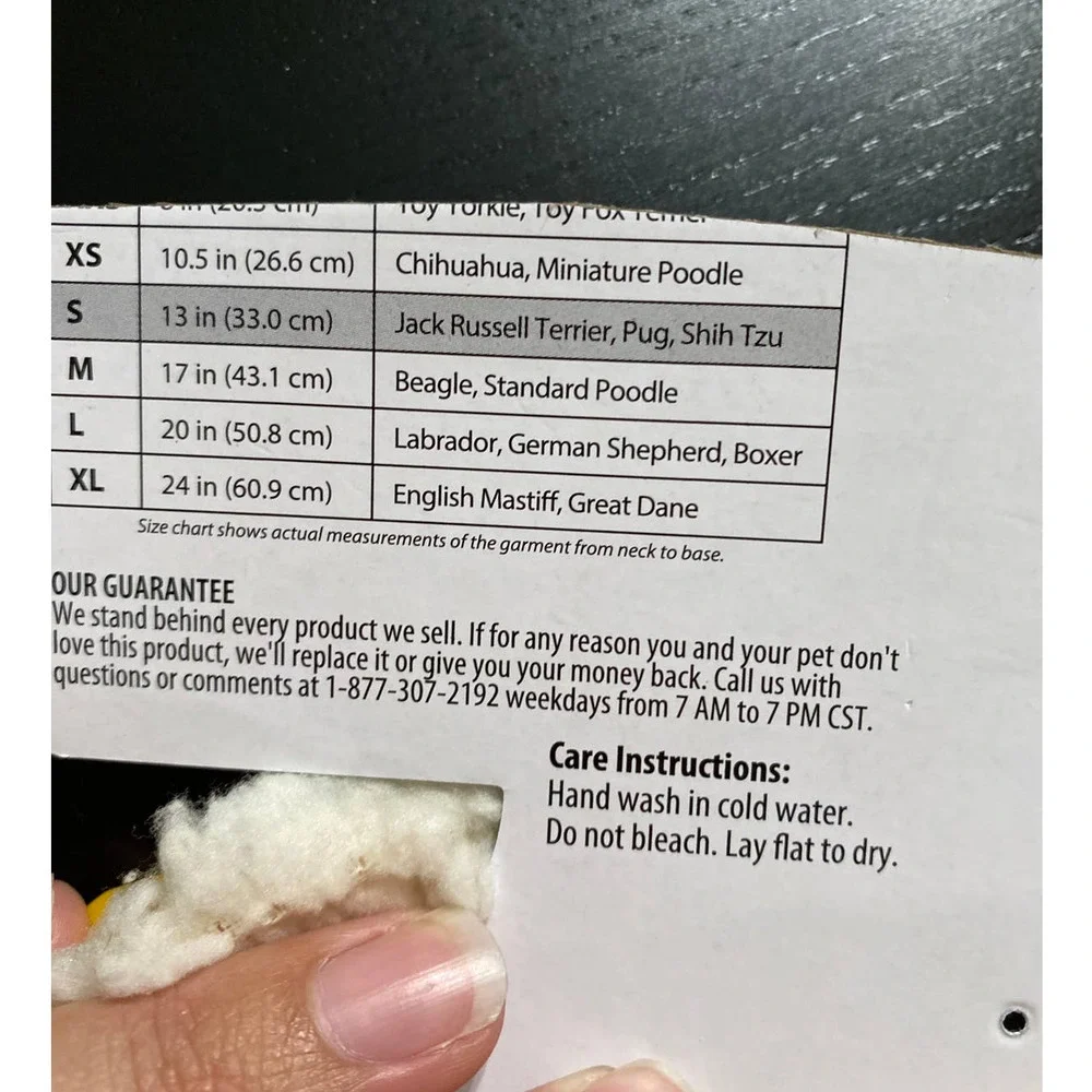 SOLD Fetchwear Yellow Pet Quilted Sherpa Lined Jacket Coat NEW - Picture 4 of 8